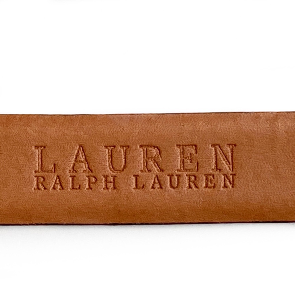Ralph Lauren Italian Leather Alligator Embossed Belt - Picture 6 of 9